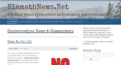 Desktop Screenshot of klamathnews.net